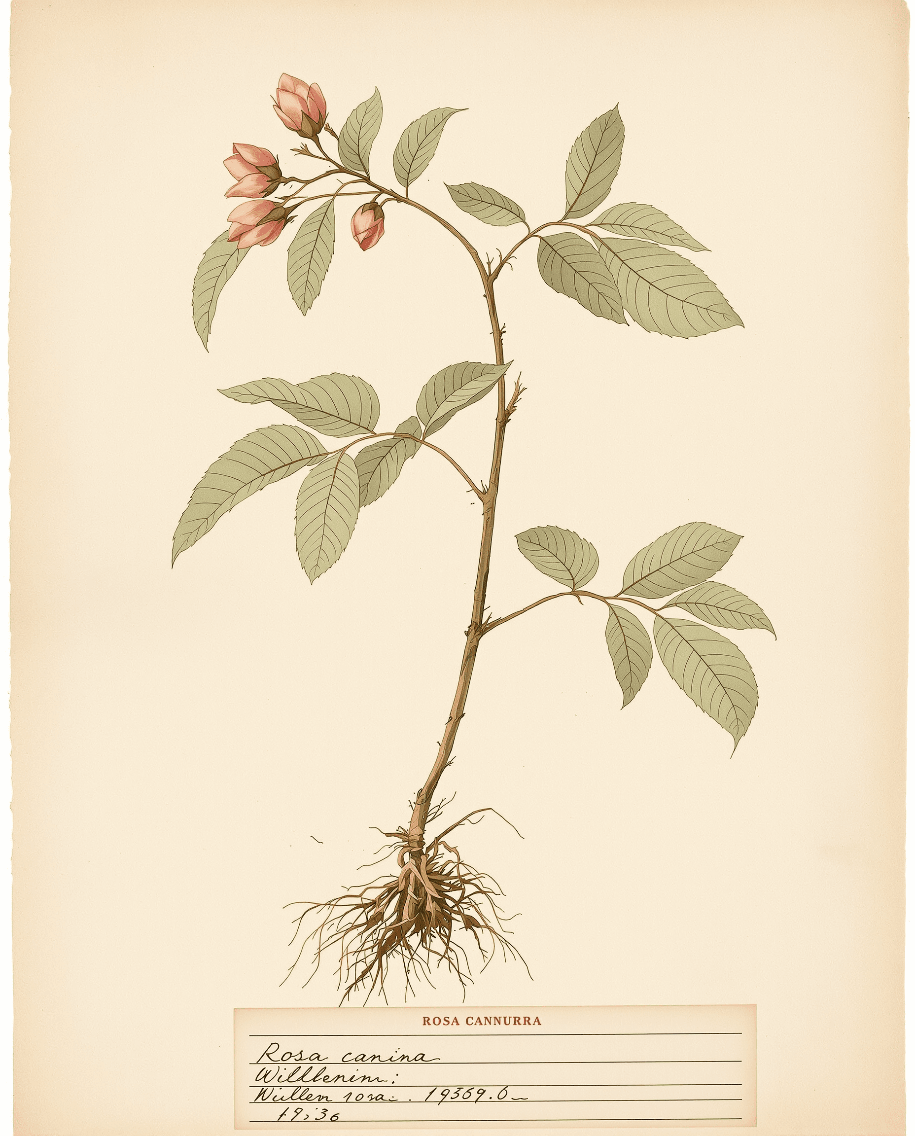Vintage Botanical Antique Herbarium Print Bundle — view 1